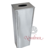 Basurero de acero rectangular para cajeros automáticos ATM