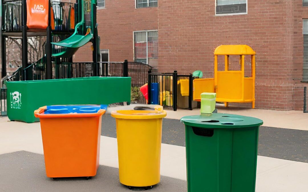 Contenedores de residuos para parques infantiles