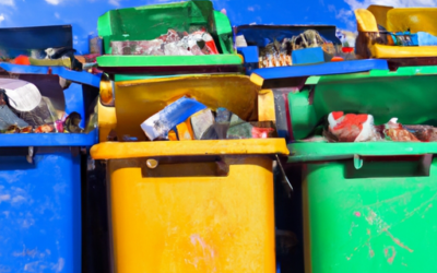 Cubos de basura con tecnología de detección de llenado