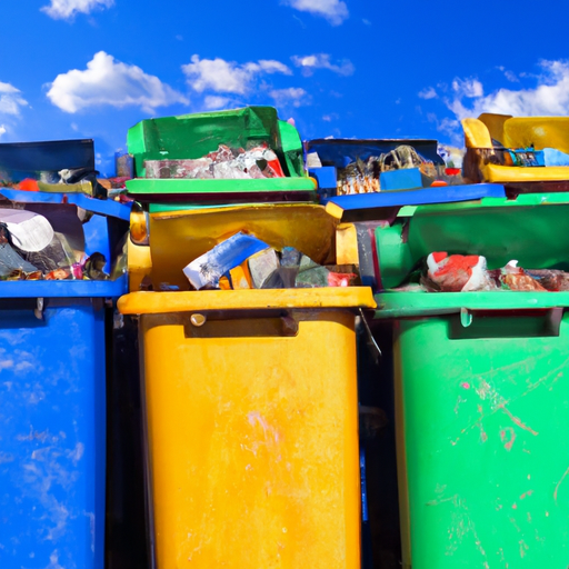 Cubos de basura con tecnología de detección de llenado