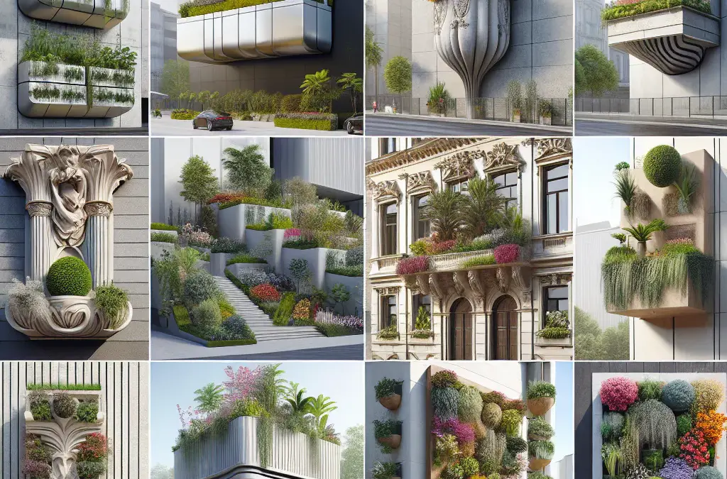 Diseños de jardineras para proyectos arquitectónicos