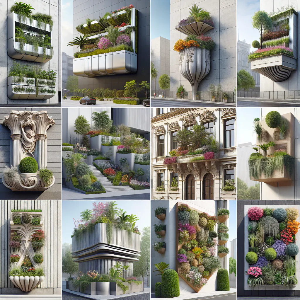 Diseños de jardineras para proyectos arquitectónicos