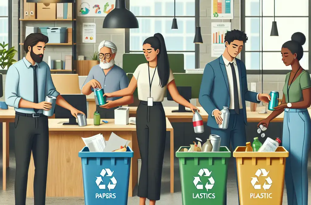 Fomento del reciclaje en ambientes laborales