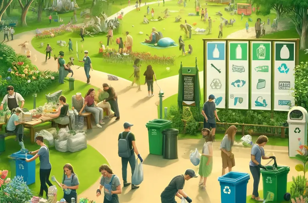 Reducción de plásticos de un solo uso en parques