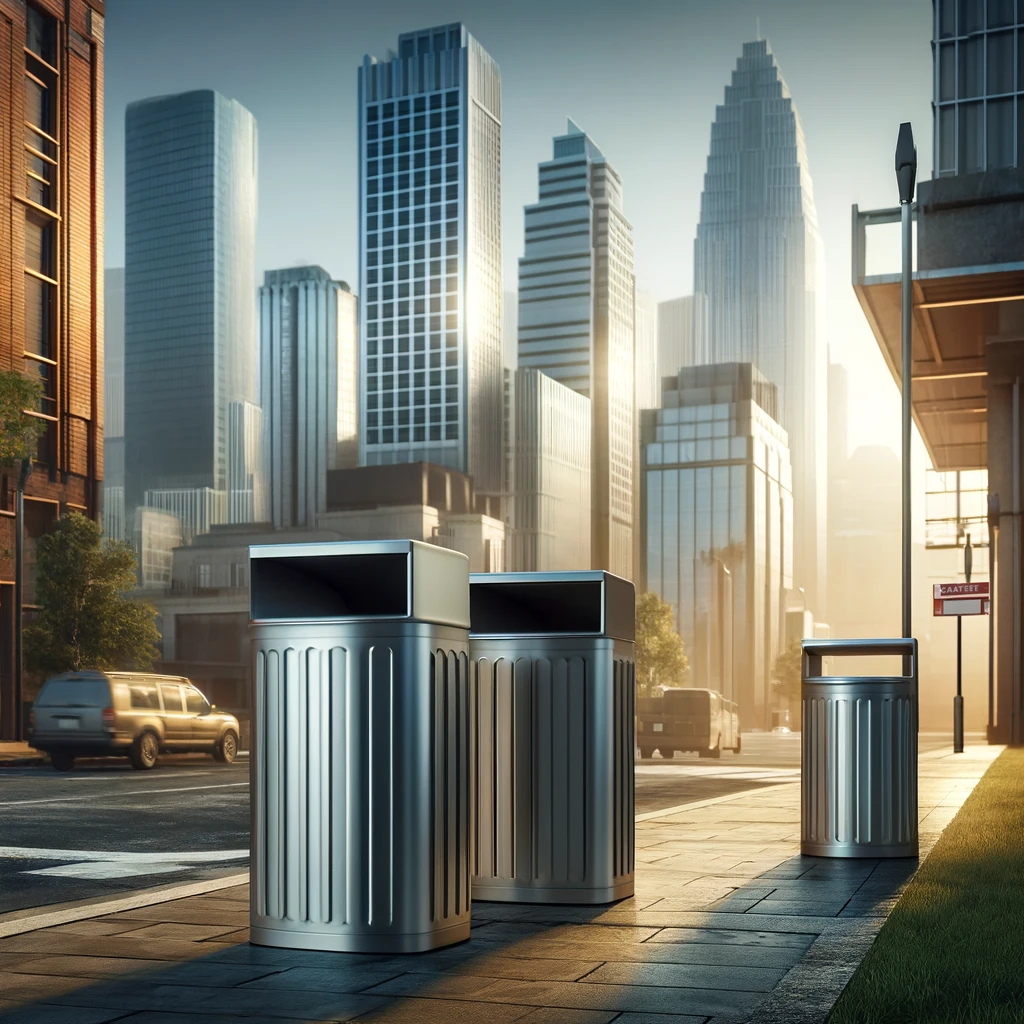 Usos del acero galvalume en la producción de basureros urbanos