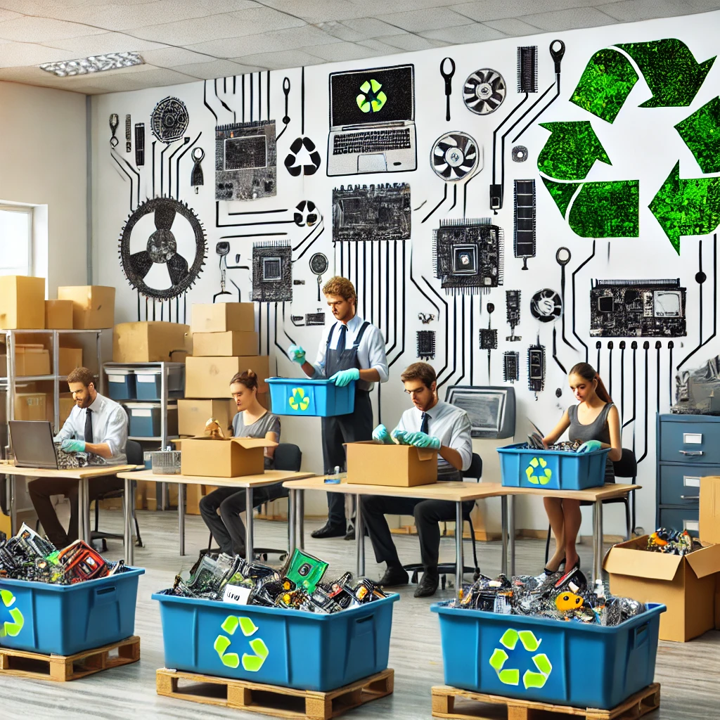 Reciclaje de productos electrónicos en empresas