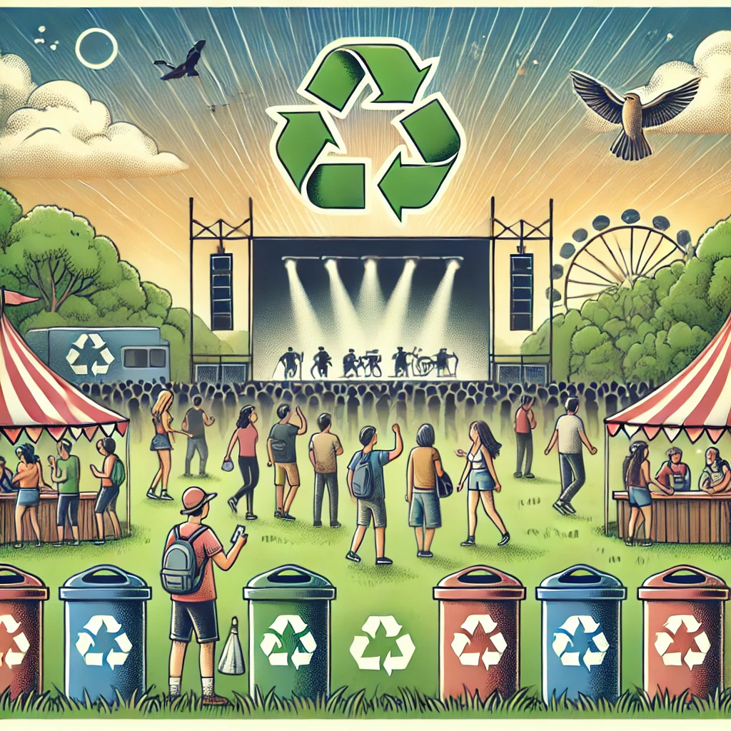 Reducción de residuos en festivales y conciertos