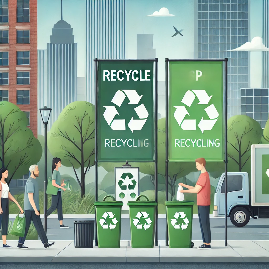 Campañas educativas sobre reciclaje en áreas urbanas