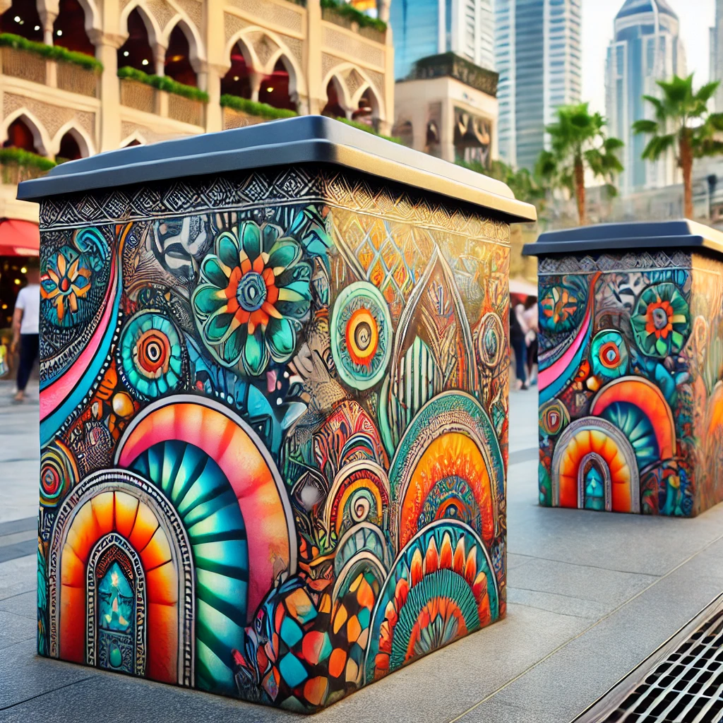Incorporación de arte y cultura en el diseño de cubos
