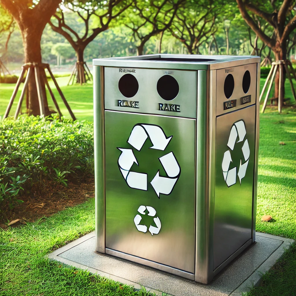 Reducción del impacto ambiental con tachos de basura de acero